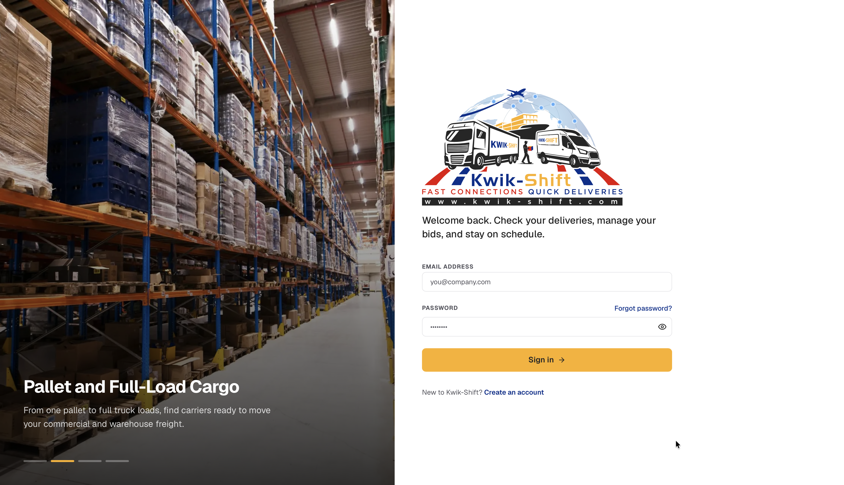 Kwik Shift auth